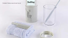 Load image into Gallery viewer, Set contains 1x wash cup 1x towel mirror and toothbrush
