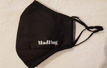 Load image into Gallery viewer, Face Mask with PM2.5 Filters Comfortable MadHug Brand ( Black) MadHug Health Beauty and Personal Care