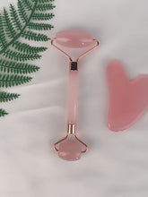 Load and play video in Gallery viewer, Facial Massage Roller- Green Stone Roller Set