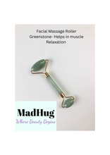 Load image into Gallery viewer, New Combo- Facial Steamer Guasha Green Stone Facial Massage Tool MadHug - Beauty Store
