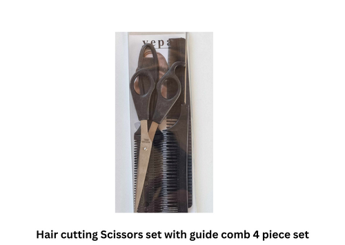 Hair cutting Scissors with guide comb4 piece set MadHug - Beauty Store